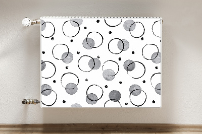 Radiator cover Inkjet circles