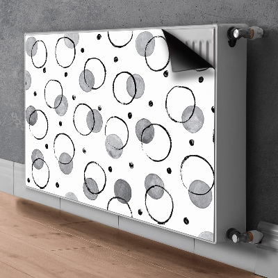 Radiator cover Inkjet circles