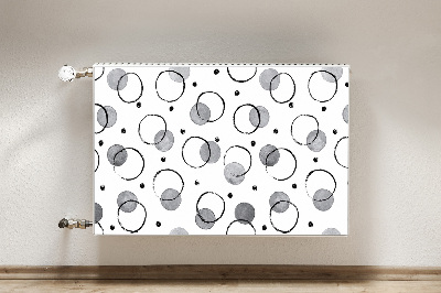 Radiator cover Inkjet circles