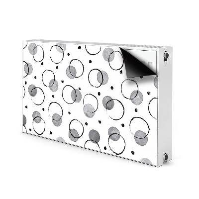 Radiator cover Inkjet circles