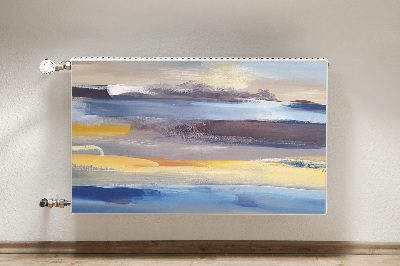 Magnetic radiator cover Painted sky