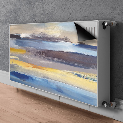 Magnetic radiator cover Painted sky