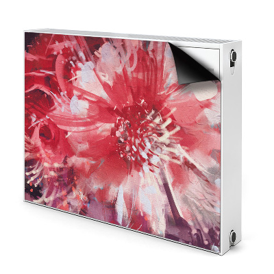 Radiator cover Red flower