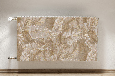 Magnetic radiator mat Golden leaves