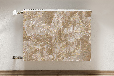 Magnetic radiator mat Golden leaves