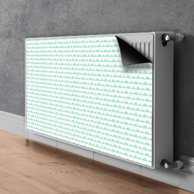 Magnetic radiator mat Green hills