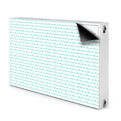 Magnetic radiator mat Green hills