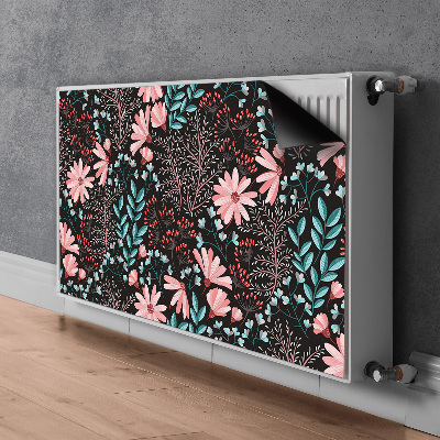 Printed radiator mat Vintage flowers