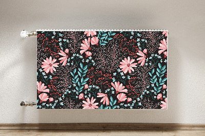 Printed radiator mat Vintage flowers