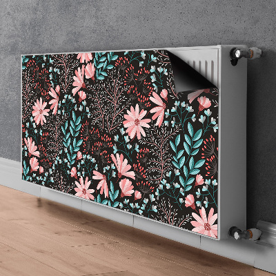 Printed radiator mat Vintage flowers