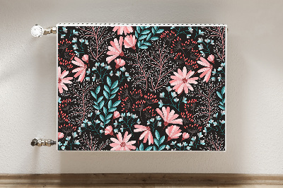 Printed radiator mat Vintage flowers