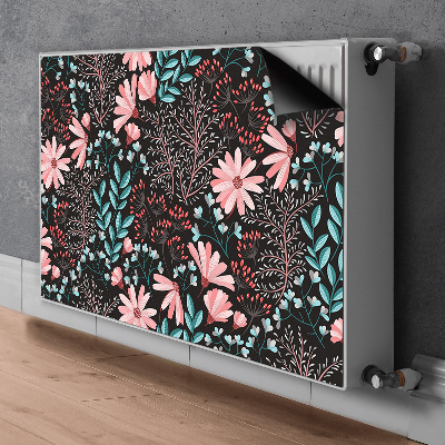 Printed radiator mat Vintage flowers