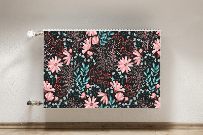 Printed radiator mat Vintage flowers