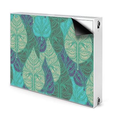 Printed radiator mat Leaves