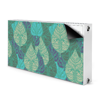 Printed radiator mat Leaves