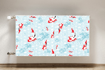 Decorative radiator cover Carp Koi