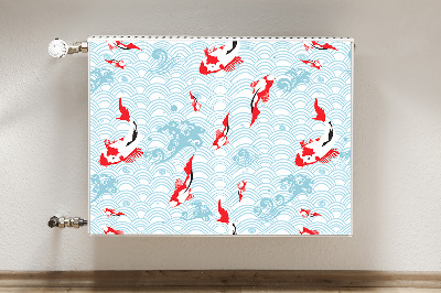 Decorative radiator cover Carp Koi