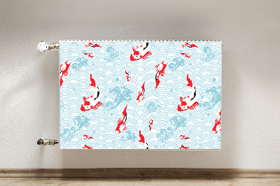 Decorative radiator cover Carp Koi