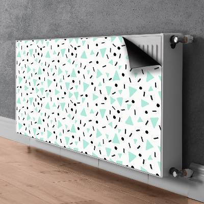 Magnetic radiator mat Retro pattern