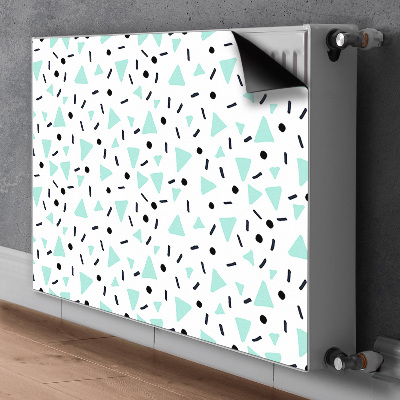 Magnetic radiator mat Retro pattern