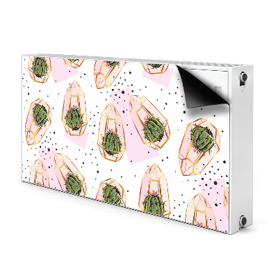 Decorative radiator cover Geometric cacti