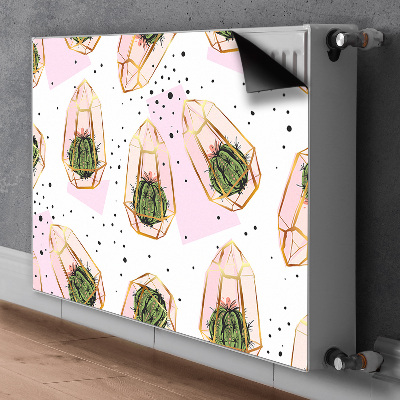 Decorative radiator cover Geometric cacti