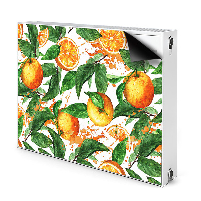 Decorative radiator mat Oranges