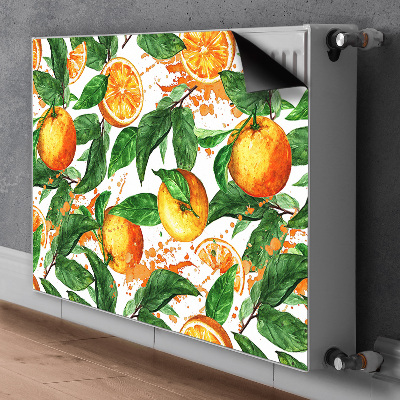 Decorative radiator mat Oranges