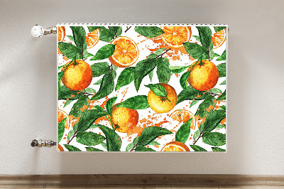 Decorative radiator mat Oranges