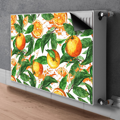 Decorative radiator mat Oranges