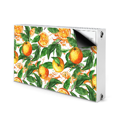 Decorative radiator mat Oranges