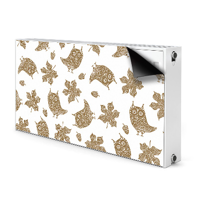 Magnetic radiator cover Leaves and owls