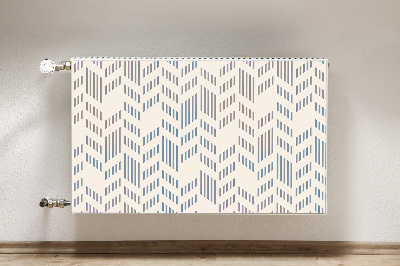 Magnetic radiator mat Geometric herringbone