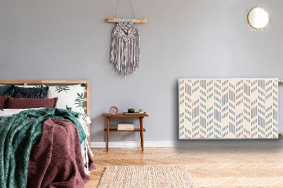 Magnetic radiator mat Geometric herringbone