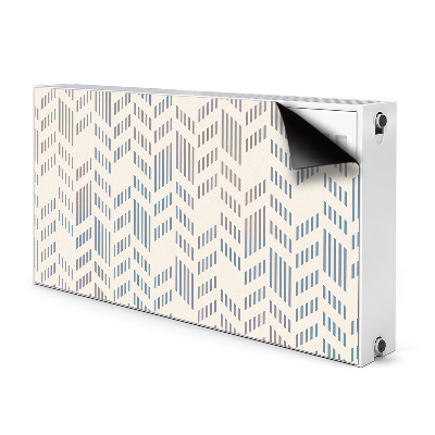 Magnetic radiator mat Geometric herringbone