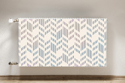 Magnetic radiator mat Geometric herringbone