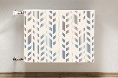 Magnetic radiator mat Geometric herringbone