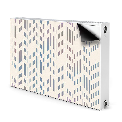 Magnetic radiator mat Geometric herringbone