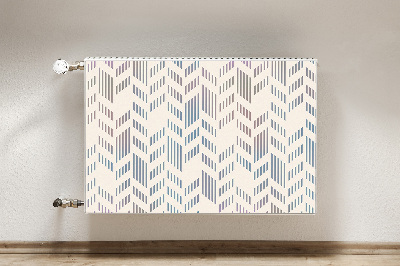 Magnetic radiator mat Geometric herringbone