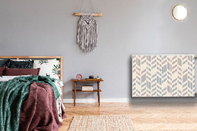 Magnetic radiator mat Geometric herringbone