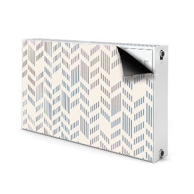 Magnetic radiator mat Geometric herringbone