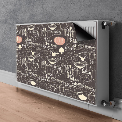 Printed radiator mat Kitchen tools