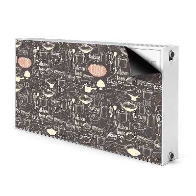 Printed radiator mat Kitchen tools