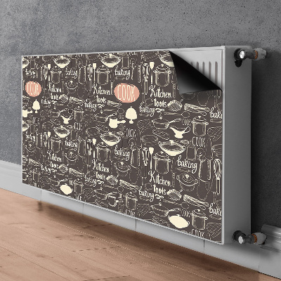 Printed radiator mat Kitchen tools