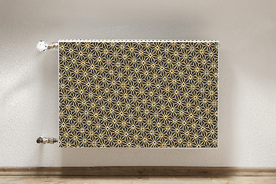 Decorative radiator cover Cubpattern