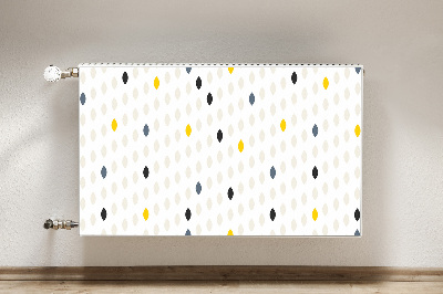 Decorative radiator cover Colorful lemons