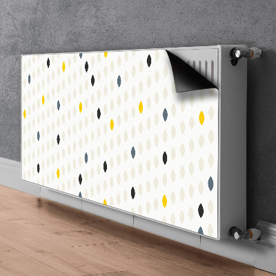 Decorative radiator cover Colorful lemons