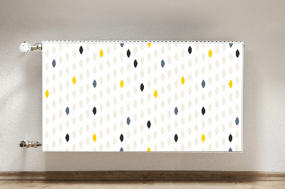 Decorative radiator cover Colorful lemons