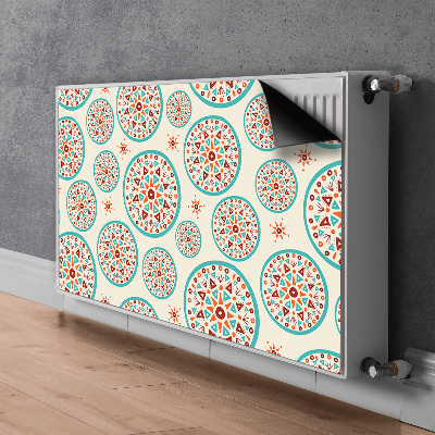 Magnetic radiator mat Indian art