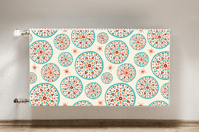 Magnetic radiator mat Indian art